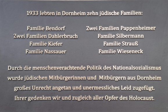 2013 Erinnerung an die 10 jüdischen Familien
